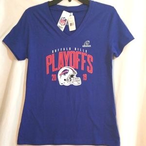 Buffalo Bills 2019 Playoffs V-Neck Shirt Top Women's Size Small New With…